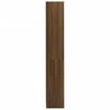 vidaXL bogreol m. 4 hylder 80x24x142 cm konstrueret tr&aelig; brun egetr&aelig;