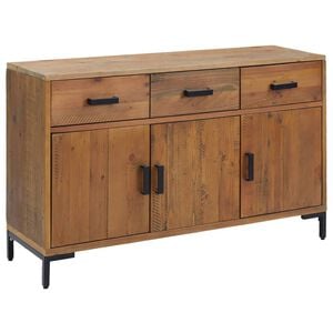 vidaXL sk&aelig;nk 110x35x70 cm massivt fyrretr&aelig; brun
