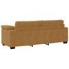 vidaXL 3-personers sofa 220x77x82 cm fl&oslash;jl brun