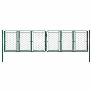 vidaXL havel&aring;ge st&aring;l 400x100 cm gr&oslash;n