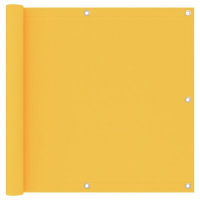 vidaXL altanafskærmning 90x600 cm oxfordstof gul