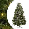 vidaXL Kunstigt juletr&aelig; 240 cm 300 LED'er Varm hvid PVC og St&aring;l Gr&oslash;n