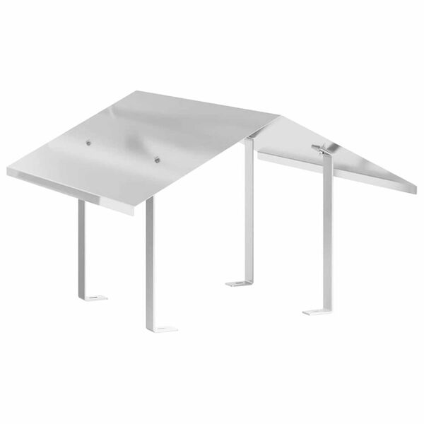 vidaXL Skorstenen h&aelig;tte S&oslash;lv 60 x 60 x 38 cm Rustfrit st&aring;l