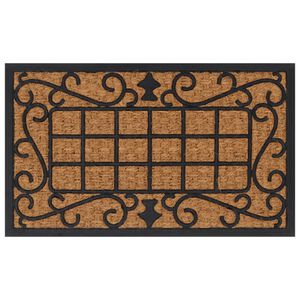 vidaXL d&oslash;rm&aring;tte 45x75 cm rektangul&aelig;r gummi og coir