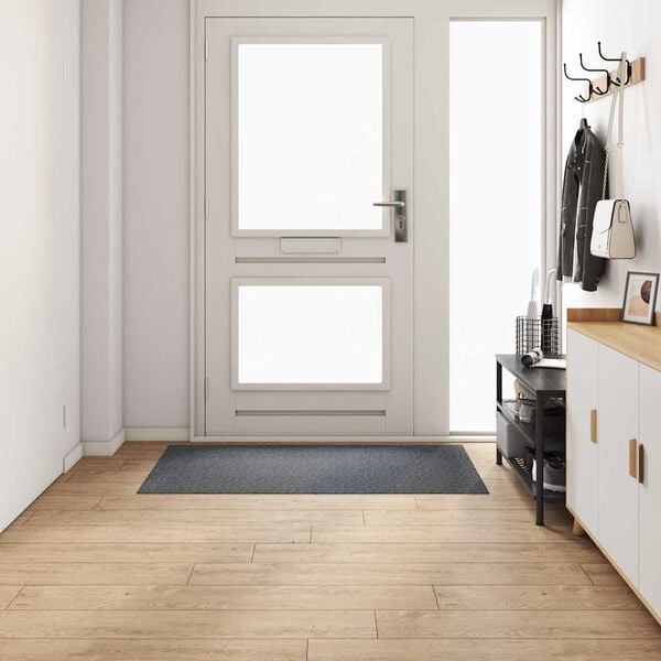 vidaXL T&aelig;ppe Runner Gr&aring; 80 x 150 cm Stof