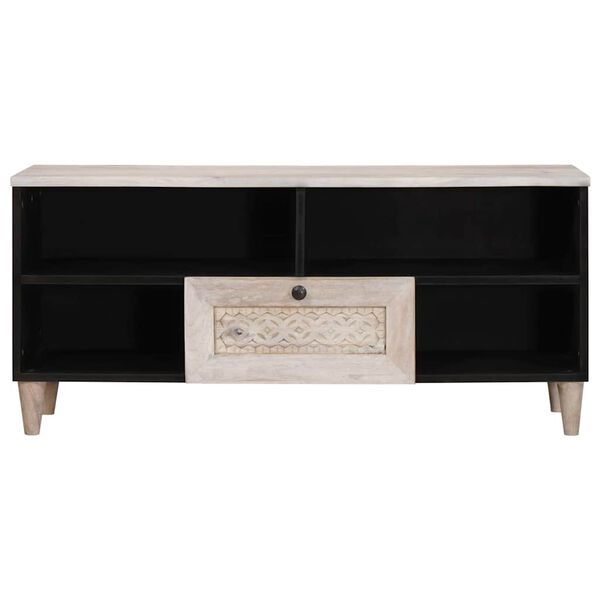 vidaXL TV Enheder med skuffe Hvid 105 x 33 x 46 cm Konstrueret tr&aelig;