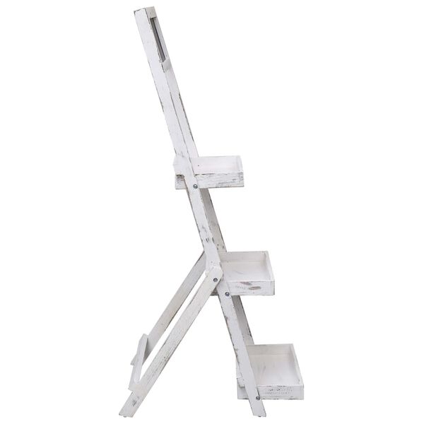 vidaXL kridttavlestativ 42 x 40 x 120 cm træ hvid