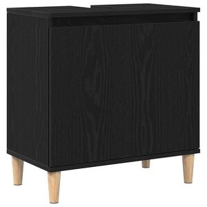 vidaXL Badev&aelig;relsesskabsunder Sort eg 58 x 33 x 60 cm Konstrueret tr&aelig;