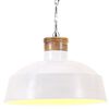 vidaXL industriel h&aelig;ngelampe 58 cm E27 hvid
