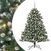vidaXL Kunstigt juletr&aelig; Gr&oslash;n 150 cm PVC og plastik og st&aring;l