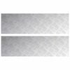 vidaXL Trappe Tread 2 stk. 100 x 30 cm S&oslash;lv Aluminium Rektangul&aelig;r