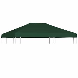 vidaXL pavillontopd&aelig;kke 310 g/m&sup2; 4 x 3 m gr&oslash;n