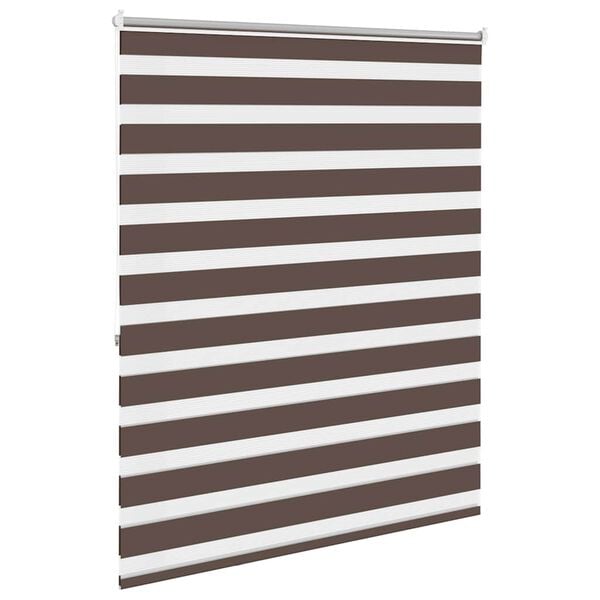 vidaXL Rullegardin i zebradesign 120 x 175 cm kaffefarvet