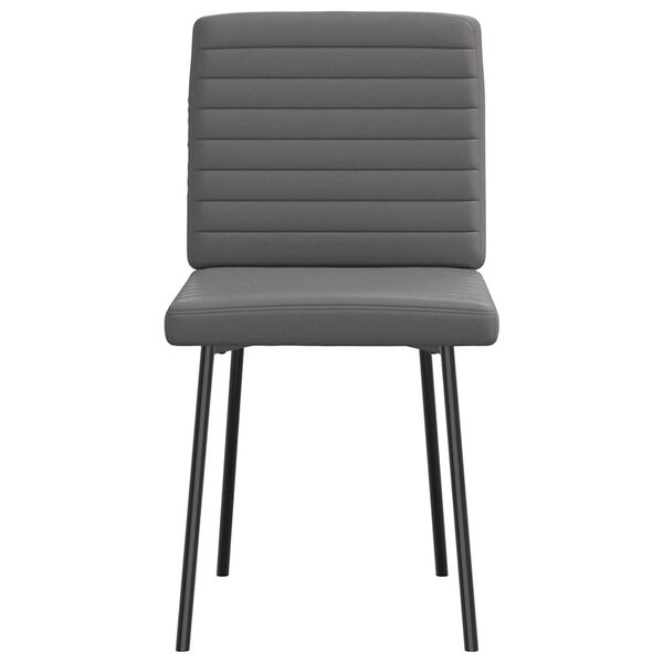 vidaXL spisebordsstole 6 stk. kunstlæder grå