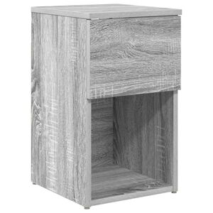 vidaXL Sengeskab Gr&aring; sonoma-eg 29 x 31,5 x 49 cm Konstrueret tr&aelig;