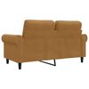 vidaXL 2-personers sofa 120 cm fl&oslash;jl brun