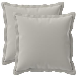 vidaXL Pudebetr&aelig;k 2 stk. HOUTEN Gr&aring; 30 x 30 cm Polyester