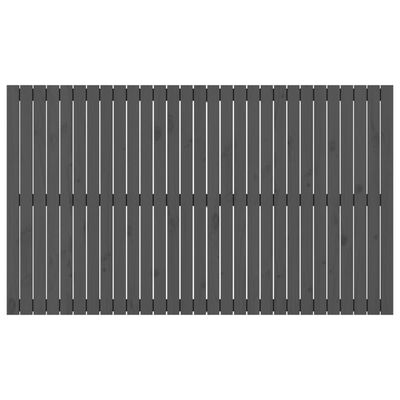 vidaXL sengegavl 185x3x110 cm massivt fyrretræ grå