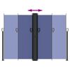 vidaXL sammenrullelig sidemarkise 180x600 cm blå