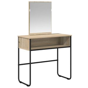 vidaXL Kl&aelig;deskab med hylde Sonoma-eg 81 x 40 x 131 cm Konstrueret tr&aelig;