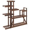 vidaXL blomsterstativ 110x25x111 cm massivt fyrretr&aelig;