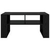 vidaXL Sofabord med opbevaring Sort eg 92 x 53 x 45 cm Konstrueret tr&aelig;