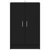 vidaXL skoskab 60x35x92 cm konstrueret træ sort