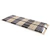 vidaXL Lamelbund Brun 140 x 190 cm Solid b&oslash;g