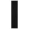 vidaXL bogreol/rumdeler 100x30x135,5 cm massivt fyrretræ sort