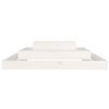 vidaXL plantekasse 110x110x27 cm massivt fyrretræ hvid