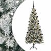 vidaXL Kunstigt juletr&aelig; med julekugle 180 cm 300 LED'er Varm hvid