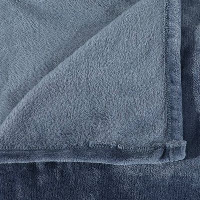 vidaXL tæppe 130x170 cm polyester mørkegrå
