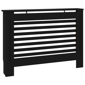 vidaXL radiatorskjuler 112x19x81,5 cm MDF sort