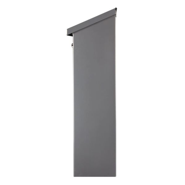 Perel postkasse Rio s&oslash;lvfarvet