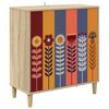 vidaXL Sideboard ESSEN Sonoma-eg 69 x 33 x 75 cm Konstrueret tr&aelig;