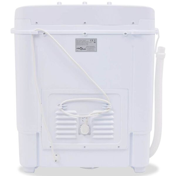 vidaXL mini-vaskemaskine dobbelttromle 5,6 kg