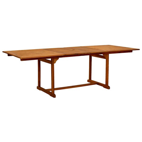 vidaXL spisebordss&aelig;t til haven 7 dele massivt akacietr&aelig; og textilene