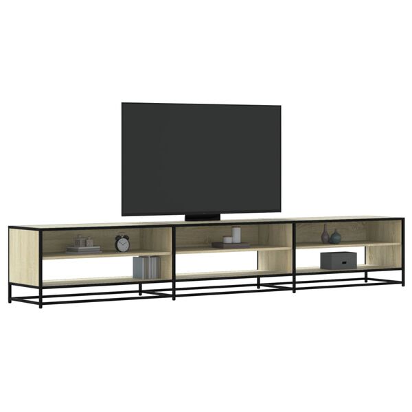 vidaXL tv-bord 270x40x46 cm konstrueret tr&aelig; sonoma-eg
