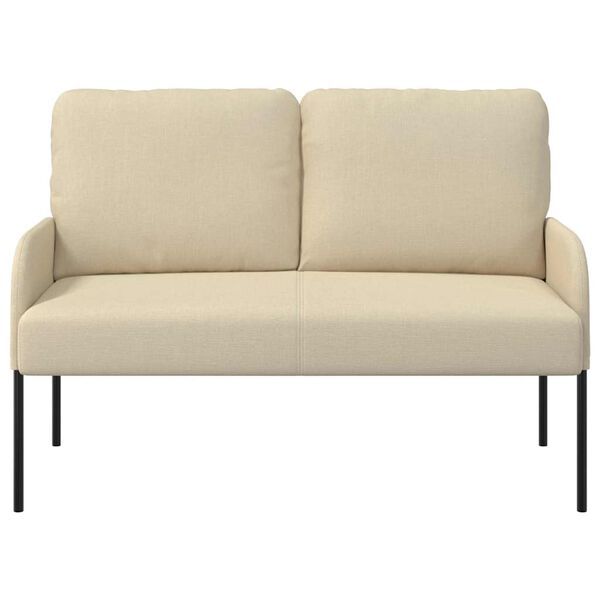 vidaXL Sofaer med pude 110cm Creme Krydsfin&eacute;r