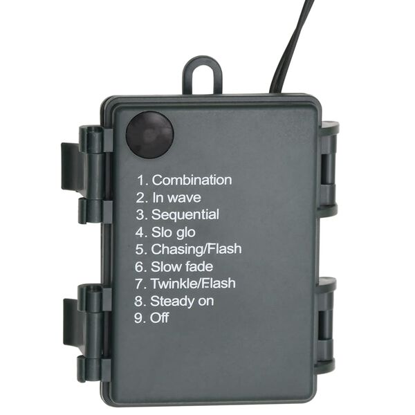 vidaXL julekrans med LED-lys 45 cm PVC gr&oslash;n