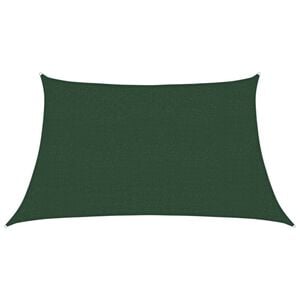 vidaXL solsejl 3/4x2 m 160 g/m&sup2; HDPE m&oslash;rkegr&oslash;n