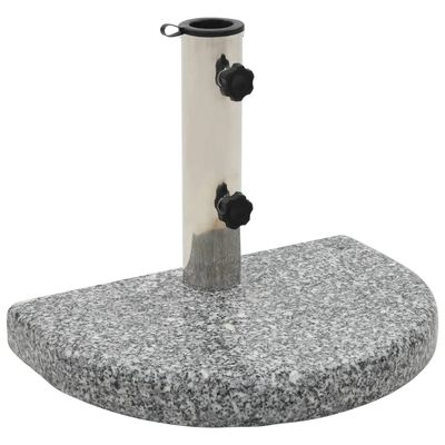 vidaXL parasolfod granit 10 kg buet grå
