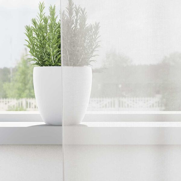 vidaXL voile-gardiner med stanglommer 2 stk hvid