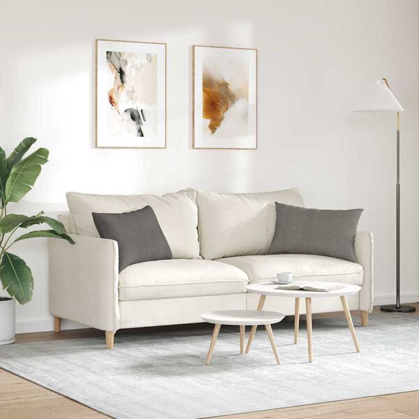 vidaXL Sofapuder 2 pcs Lysegr&aring; 60 x 40 cm Velourstof