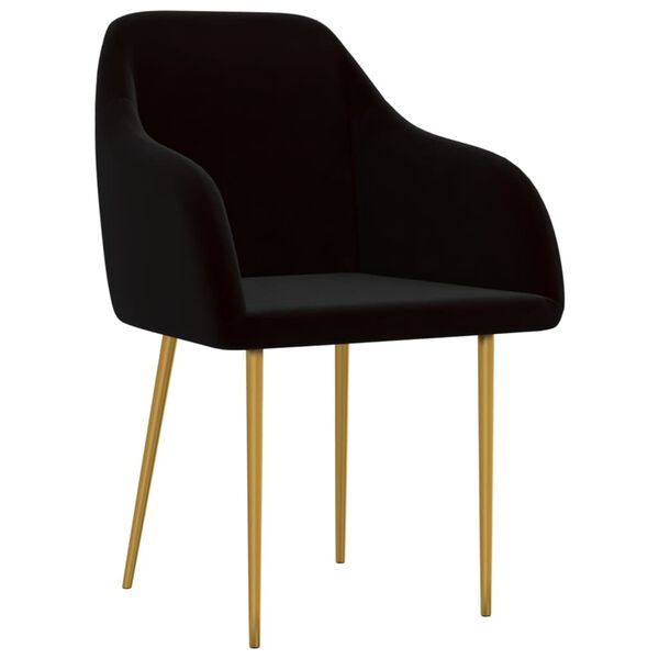 vidaXL spisebordsstole 6 stk. velour sort