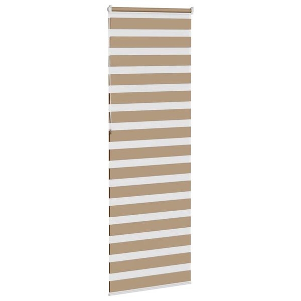 vidaXL zebragardin sandbrun 85x230 cm stofbredde 80,9 cm polyester