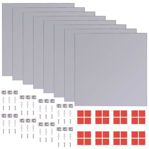 vidaXL rammel&oslash;se spejlfliser 8 dele 20,5 cm glas