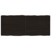 vidaXL bordplade 140x60x(2-6) cm naturlig kant behandlet tr&aelig; m&oslash;rkebrun