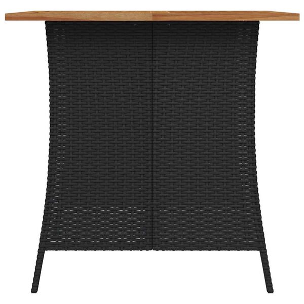 vidaXL spisebordss&aelig;t til haven 5 dele med hynder polyrattan sort