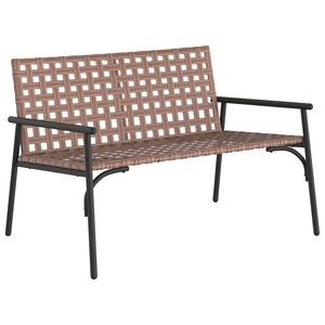 vidaXL Have Stol Brun 110,5 x 79 x 75,5 cm polyrattan